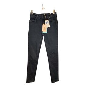 prAna Soma Jean Womens 4RG 27 Tinted Black Slim Stretch Organic Cotton NWT
